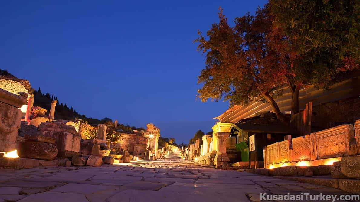 Visiting Ephesus at Night in 2024