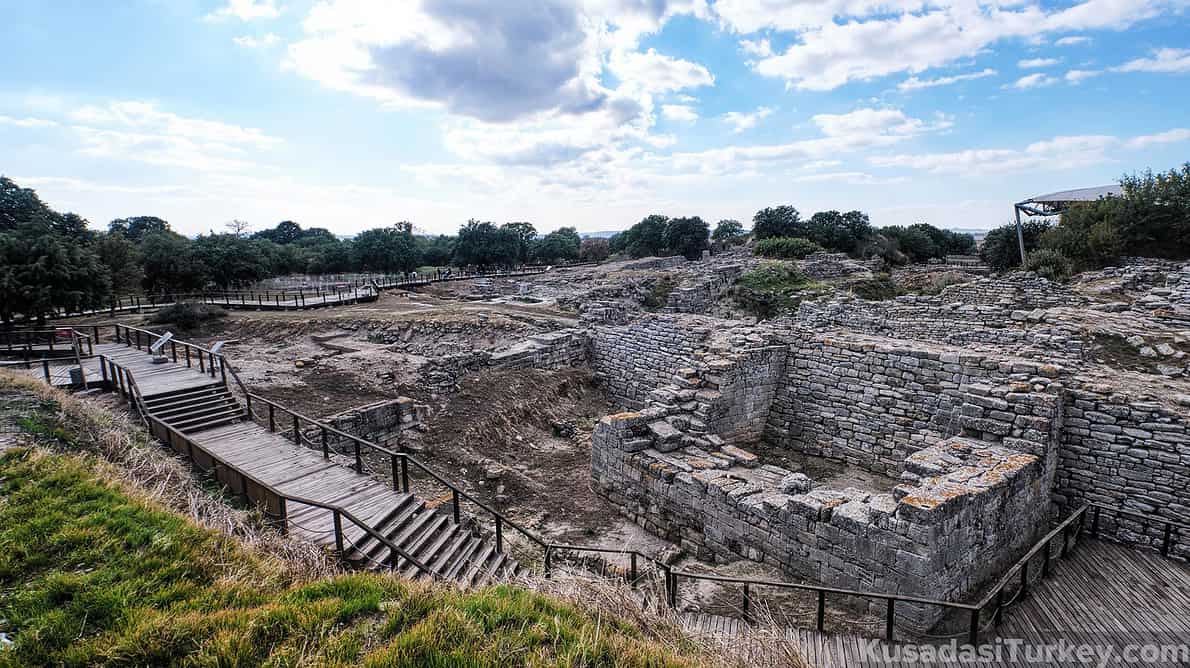 Ruins of the Ancient City of Troy. UNESCO world heritage site