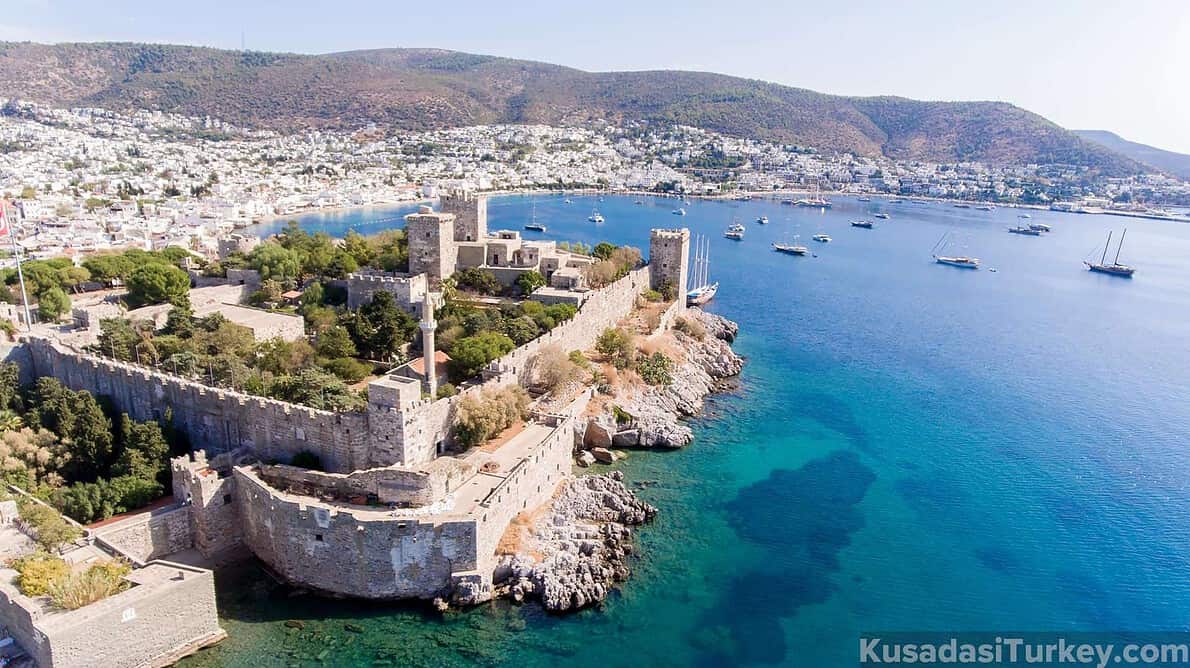 Aerial view of Bodrum on Turkish Riviera